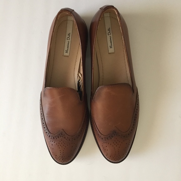 ‼️NWT: Massimo Dutti Leather Slip on Loafers sz 38